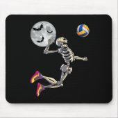 Skeleton spelen volleybal Happy Halloween Day Bo Muismat (Voorkant)