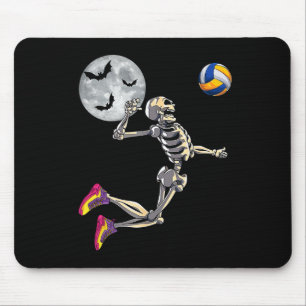 Skeleton spelen volleybal Happy Halloween Day Bo Muismat
