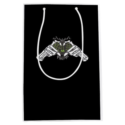 Skeleton Spider Heart Medium Cadeauzakje (Voorkant)