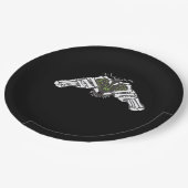 Skeleton Spider Heart Papieren Bordje (Gekanteld)