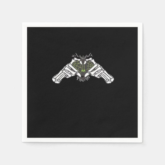 Skeleton Spider Heart Servet (Voorkant)
