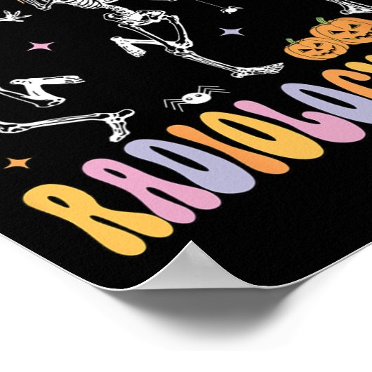 Skeleton Spooky Radiology Crew X-ray Tech Hallowee Poster (Hoek)