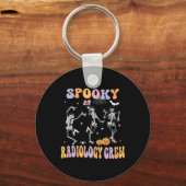 Skeleton Spooky Radiology Crew X-ray Tech Hallowee Sleutelhanger (Voorkant)