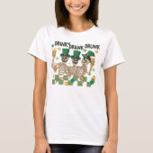 Skeleton St. Patrick's Day Drink T-Shir T-shirt (Voorkant)