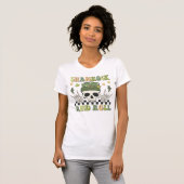 Skeleton St Patrick's Day Shirt, Shamrock and Roll T-shirt (Voorkant volledig)