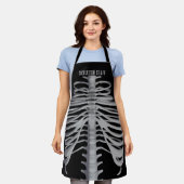 Skeleton Staff Custom Halloween Schort (Gedragen)