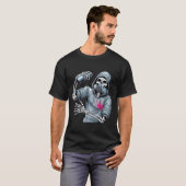 Skeleton Street Graffiti Cool Trend T-shirt (Voorkant volledig)