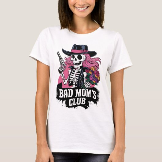 Skeleton styling met een Pistool T-shirt (Voorkant)
