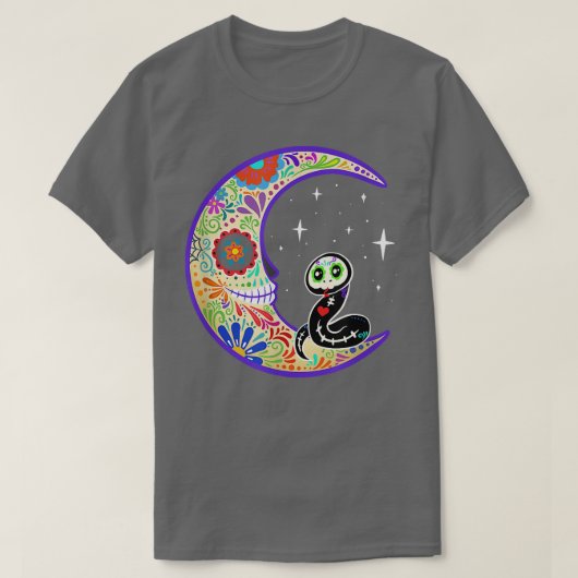 Skeleton Sugar Skull T-Sh T-shirt (Design voorkant)