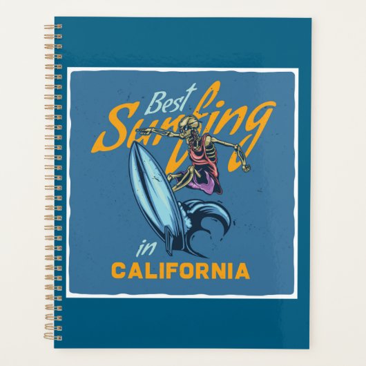 Skeleton Surfen Californië Beach Planner (Voorkant)