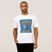  Skeleton Surfen Californië Beach T-shirt (Voorkant volledig)