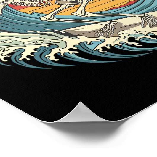 Skeleton surfen  poster (Hoek)