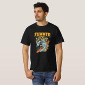 Skeleton Surfer - Catch the Wave Summer T-shirt (Voorkant volledig)