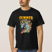 Skeleton Surfer - Catch the Wave Summer T-shirt (Voorkant)