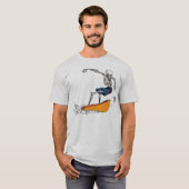 Skeleton Surfer Man T-shirt (Voorkant volledig)