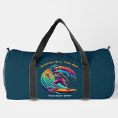 Skeleton Surfer Riding A Wave Plunjezak (Achterkant)