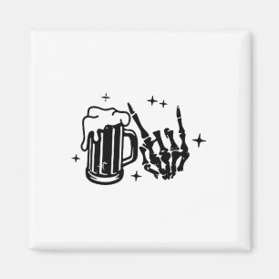 Skeleton Surviving Fatherhood Een biertje per keer Magneet