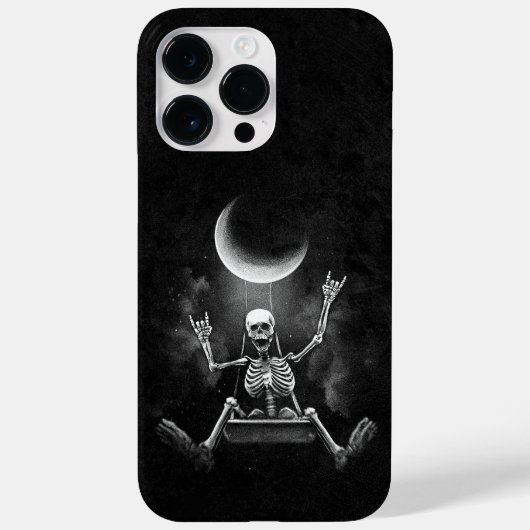 Skeleton Swinging Moon Case-Mate iPhone Case (Achterkant)