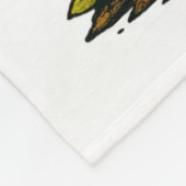 Skeleton T Rex Dinosaur Monster Truck Pompoen Brea Fleece Deken (Hoek)