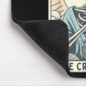 Skeleton The Crocheter Mom Tarot Card Knitter Croc Muismat (Hoek)