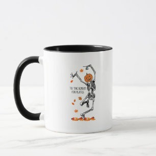 Skeleton Tis The Season Voor Pilates Meditatie Hal Mok