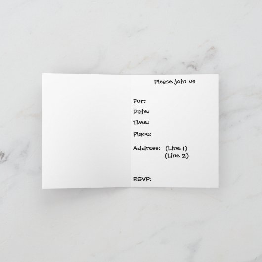 Skeleton Tombstone Halloween Party Uitnodiging (Binnen)