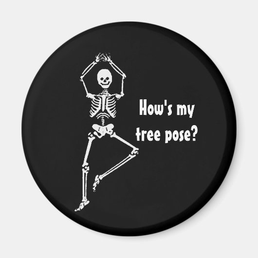 Skeleton Tree Pose - Yoga Magneet (Voorkant)