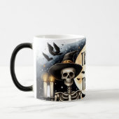 Skeleton Trick or Treat Morph Mug Magische Mok (Links)