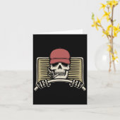Skeleton Trucker Lazy Halloween Costume Kaart (Gele Bloem)