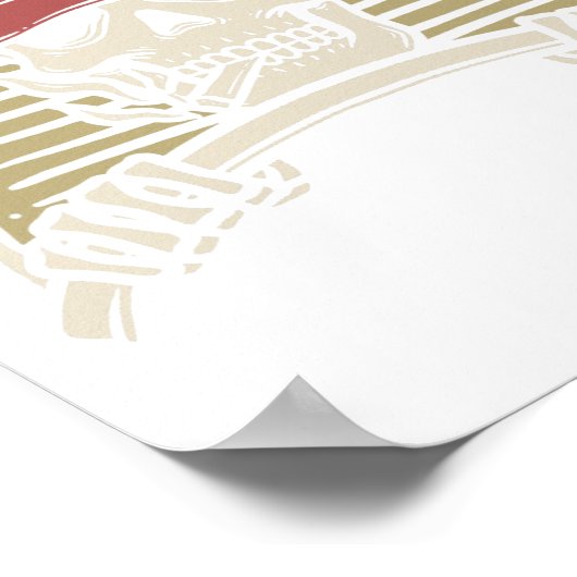 Skeleton Trucker Lazy Halloween Costume Poster (Hoek)