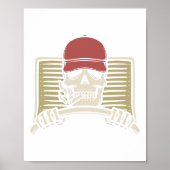 Skeleton Trucker Lazy Halloween Costume Poster (Voorkant)