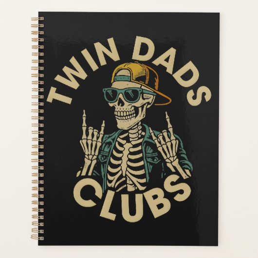 Skeleton Twin Vaders Club Planner (Voorkant)