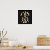 Skeleton Twin Vaders Club Poster (Keuken)