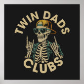 Skeleton Twin Vaders Club Poster (Voorkant)