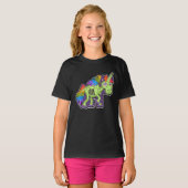 Skeleton Unicorn Halloween T-shirt (Voorkant volledig)