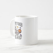 Skeleton Vader Zoon bijpassende Halloween kostuum Koffiemok (Voorkant links)