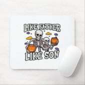 Skeleton Vader Zoon bijpassende Halloween kostuum Muismat (Met muis)