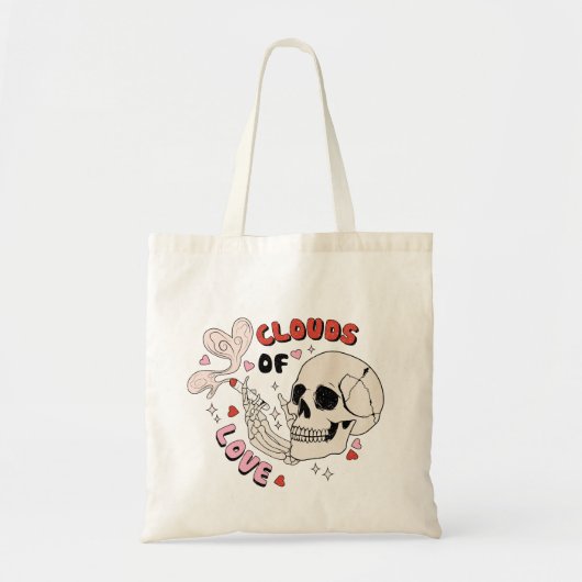 Skeleton Valentijn's Day Canvas tas, Grappige Canv Tote Bag (Voorkant)