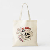 Skeleton Valentijn's Day Canvas tas, Grappige Canv Tote Bag (Achterkant)