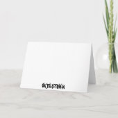 Skeleton verjaardagskaart kaart (Achterkant)