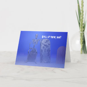 Skeleton verjaardagskaart kaart