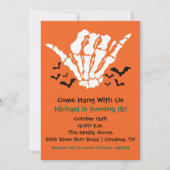 Skeleton verjaardagsuitnodiging kaart (Voorkant)