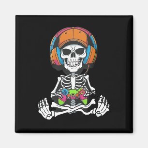 Skeleton Videogame Halloween Gamen Gamer Jongens M Magneet