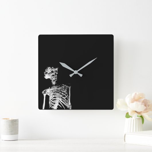 Skeleton Vierkante Klok (Huis)