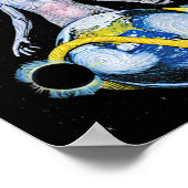 Skeleton Vintage Tool Shake Handyma Sarcastic Musi Poster (Hoek)