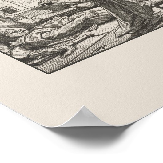  Skeleton Violin Dance of Death Skull Music Poster (Hoek)