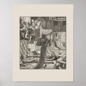  Skeleton Violin Dance of Death Skull Music Poster (Voorkant)