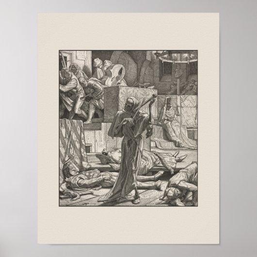  Skeleton Violin Dance of Death Skull Music Poster (Voorkant)