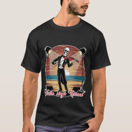 Skeleton viool zingt eeuwig t-shirt