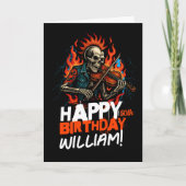 Skeleton Vioolspeler Muzikanten Verjaardag Kaart (Voorkant)